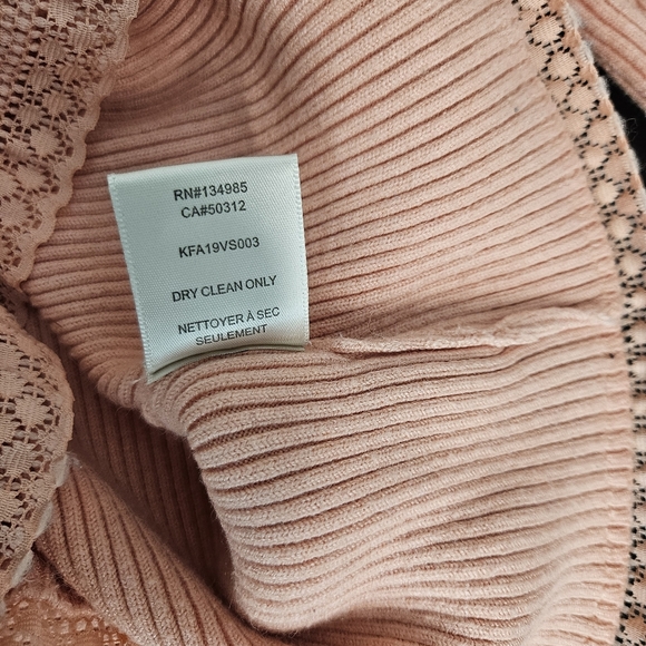 For Love And Lemons Nina Cardigan Peach Pink Size M - Picture 7 of 7